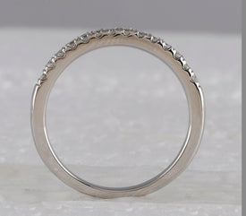 Eternal Brilliance 14kt White Gold Round Diamond Bridal Wedding Ring Band Set 1-3/8 Cttw - Top View