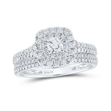 Load image into Gallery viewer, Eternal Brilliance 14kt White Gold Round Diamond Bridal Wedding Ring Band Set - Splendid Jewellery