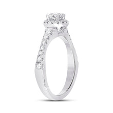Load image into Gallery viewer, Eternal Brilliance 14kt White Gold Round Diamond Solitaire Bridal Wedding Engagement Ring - Second Side View