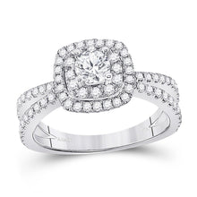 Load image into Gallery viewer, Eternal Brilliance 14kt White Gold Round Diamond Solitaire Bridal Wedding Engagement Ring - Top View