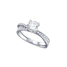 Eternal Brilliance 14kt White Gold Round Diamond Solitaire Bridal Wedding Engagement Ring - Splendid Jewellery