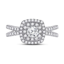 Load image into Gallery viewer, Eternal Brilliance 14kt White Gold Round Diamond Solitaire Bridal Wedding Engagement Ring - Front View