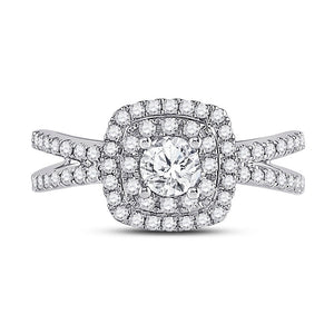 Eternal Brilliance 14kt White Gold Round Diamond Solitaire Bridal Wedding Engagement Ring - Splendid Jewellery