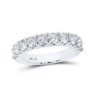 Eternal Brilliance 14kt White Gold Round Diamond Wedding Band - Splendid Jewellery