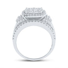 Eternal Brilliance: 14kt White Gold Square Diamond Wedding Ring - Splendid Jewellery