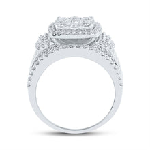 Load image into Gallery viewer, Eternal Brilliance: 14kt White Gold Square Diamond Wedding Ring - Splendid Jewellery