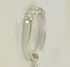 Eternal Brilliance: 14kt White Gold Womens Round Diamond 5 - stone Wedding Band - Splendid Jewellery