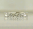 Eternal Brilliance: 14kt White Gold Womens Round Diamond 5 - stone Wedding Band - Splendid Jewellery