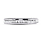 Eternal Brilliance: 14kt White Gold Womens Round Diamond Eternity Wedding Band 1/2 Cttw - Front View
