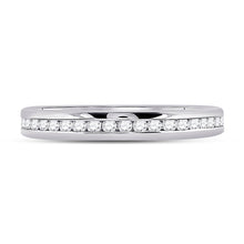 Load image into Gallery viewer, Eternal Brilliance: 14kt White Gold Womens Round Diamond Eternity Wedding Band 1/2 Cttw - Splendid Jewellery