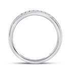 Eternal Brilliance: 14kt White Gold Womens Round Diamond Eternity Wedding Band 1/2 Cttw - Splendid Jewellery