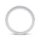 Eternal Brilliance: 14kt White Gold Womens Round Diamond Wedding Single Row Band 1/2 Cttw - Splendid Jewellery