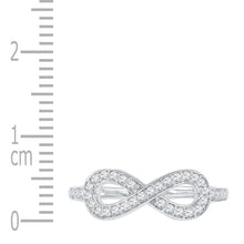 Load image into Gallery viewer, Eternal Brilliance Diamond Infinity Ring Side View from Splendid Jewellery