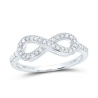 Eternal Brilliance Diamond Infinity Ring Top View from Splendid Jewellery