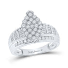 Eternal Elegance 10kt White Gold Oval Diamond Bridal Wedding Ring - Splendid Jewellery