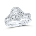 Eternal Love 1 Carat Round Diamond Bridal Wedding Ring Set - Splendid Jewellery