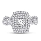 Eternal Love 1 Carat Round Diamond Wedding Ring Set in 14kt White Gold - Splendid Jewellery