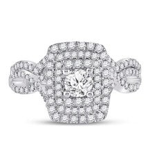 Load image into Gallery viewer, Eternal Love 1 Carat Round Diamond Wedding Ring Set in 14kt White Gold - Splendid Jewellery