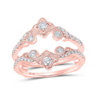 Eternal Love 10kt Rose Gold Diamond Wrap Enhancer Wedding Band - Splendid Jewellery