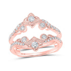 Eternal Love 10kt Rose Gold Diamond Wrap Enhancer Wedding Band - Splendid Jewellery