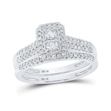 Load image into Gallery viewer, Eternal Love 10kt White Gold Diamond Bridal Wedding Ring Band Set - Splendid Jewellery