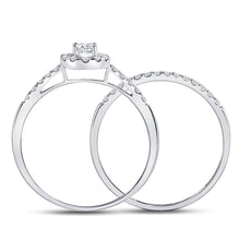 Load image into Gallery viewer, Eternal Love 10kt White Gold Diamond Bridal Wedding Ring Set 1/2 Cttw - Splendid Jewellery