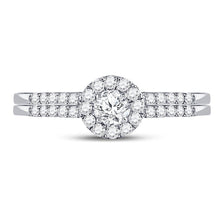 Load image into Gallery viewer, Eternal Love 10kt White Gold Diamond Bridal Wedding Ring Set 1/2 Cttw - Splendid Jewellery