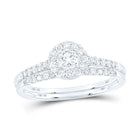 Eternal Love 10kt White Gold Diamond Bridal Wedding Ring Set 1/2 Cttw - Alternate view 1 from Splendid Jewellery