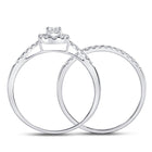 Eternal Love 10kt White Gold Diamond Bridal Wedding Ring Set 1/2 Cttw - Alternate view 4 from Splendid Jewellery