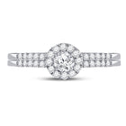 Eternal Love 10kt White Gold Diamond Bridal Wedding Ring Set 1/2 Cttw - Alternate view 3 from Splendid Jewellery