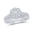 Eternal Love 10kt White Gold Diamond Bridal Wedding Ring Set - Splendid Jewellery