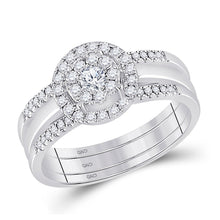 Load image into Gallery viewer, Eternal Love 10kt White Gold Diamond Bridal Wedding Ring Set - Splendid Jewellery