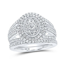 Load image into Gallery viewer, Eternal Love 10kt White Gold Diamond Bridal Wedding Ring Set - Splendid Jewellery