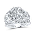 Eternal Love 10kt White Gold Diamond Bridal Wedding Ring Set - Splendid Jewellery
