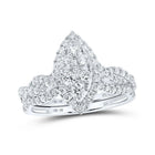 Eternal Love 10kt White Gold Diamond Bridal Wedding Ring Set - Splendid Jewellery