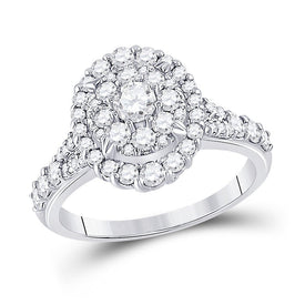 Eternal Love 10kt White Gold Diamond Oval Bridal Wedding Engagement Ring - Splendid Jewellery