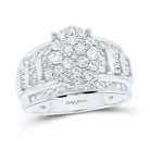 Eternal Love 10kt White Gold Diamond Oval Bridal Wedding Ring - Splendid Jewellery