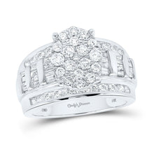 Load image into Gallery viewer, Eternal Love 10kt White Gold Diamond Oval Bridal Wedding Ring - Splendid Jewellery