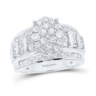 Eternal Love 10kt White Gold Diamond Oval Bridal Wedding Ring - Splendid Jewellery