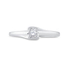 Eternal Love 10kt White Gold Diamond Promise Ring  Front View from Splendid Jewellery