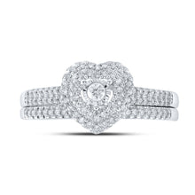 Load image into Gallery viewer, Eternal Love 10kt White Gold Diamond Wedding Ring Set - Alternate view 4 from Splendid Jewellery