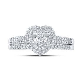 Eternal Love 10kt White Gold Diamond Wedding Ring Set - Alternate view 4 from Splendid Jewellery