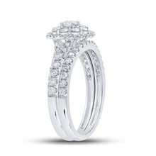 Load image into Gallery viewer, Eternal Love 10kt White Gold Diamond Wedding Ring Set - Alternate view 3 from Splendid Jewellery