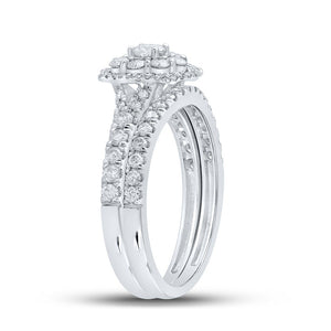 Eternal Love 10kt White Gold Diamond Wedding Ring Set - Splendid Jewellery