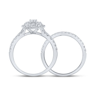 Eternal Love 10kt White Gold Diamond Wedding Ring Set - Splendid Jewellery