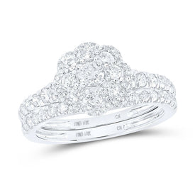 Eternal Love 10kt White Gold Diamond Wedding Ring Set - Alternate view 1 from Splendid Jewellery