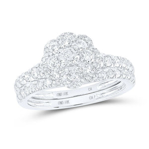 Eternal Love 10kt White Gold Diamond Wedding Ring Set - Splendid Jewellery