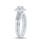 Eternal Love 10kt White Gold Diamond Wedding Ring Set - Splendid Jewellery