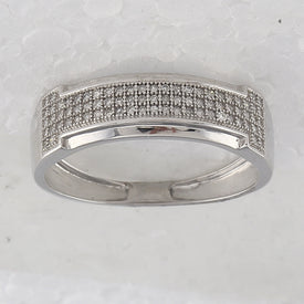 Eternal Love 10kt White Gold His Hers Diamond Heart Wedding Set - Alternate view 4 from Splendid Jewellery