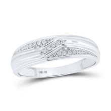 Load image into Gallery viewer, Eternal Love 10kt White Gold His Hers Diamond Square Wedding Set - Splendid Jewellery